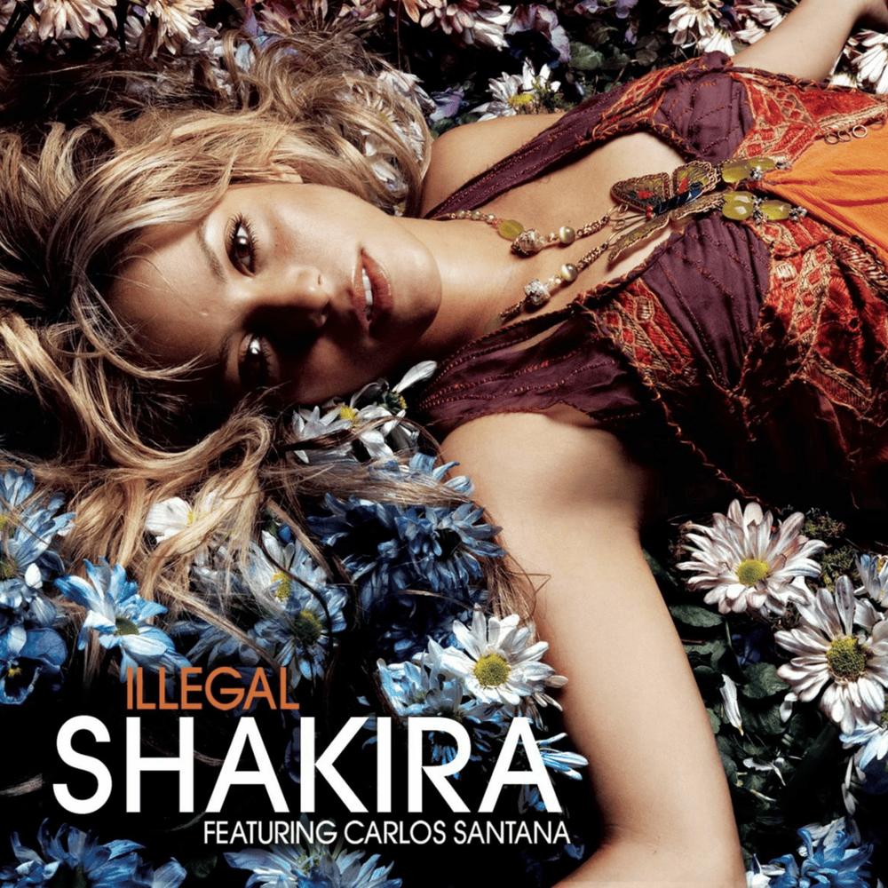 Album cover art for "Illegal" by Shakira & Carlos Santana