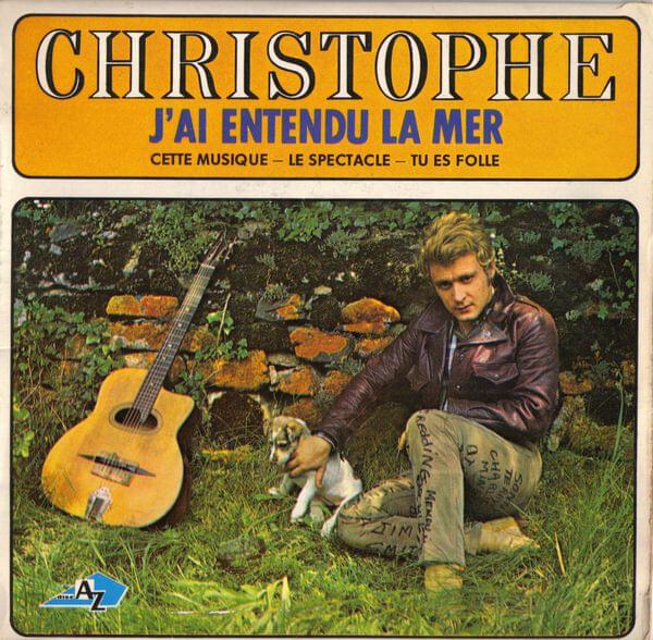 Album cover art for "J’ai entendu la mer" by Christophe