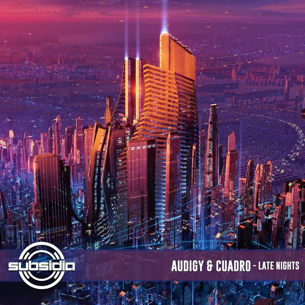 Album cover art for "Late Nights" by Audigy & Cuadro