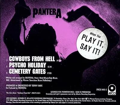 Cowboys from Hell by Pantera