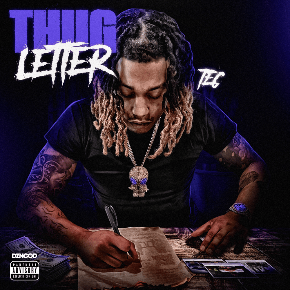 Album cover art for "Thug Letter" by TEC