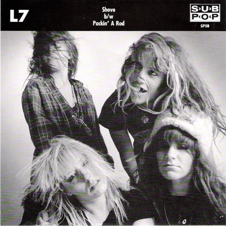 Album cover art for "Shove" by L7