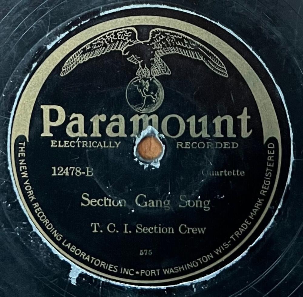 Album cover art for "Section Gang Song" by T. C. I. Section Crew