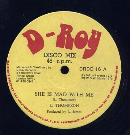 Album cover art for "She Is Mad With Me" by Linval Thompson