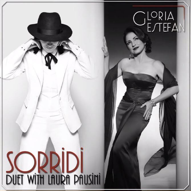 Album cover art for "Sorridi" by Gloria Estefan & Laura Pausini