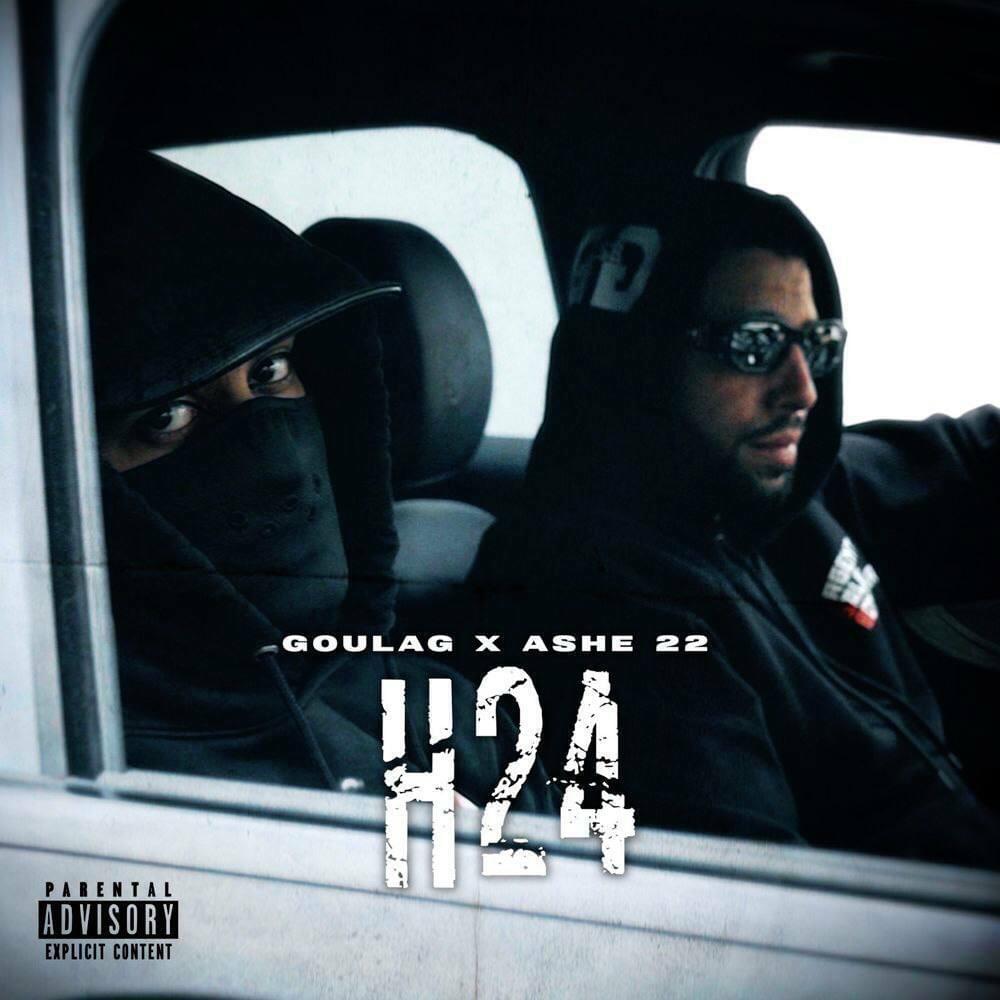 Album cover art for "H24" by Goulag & ASHE 22