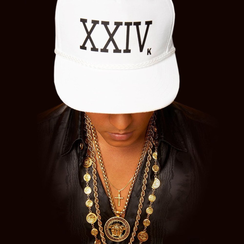 Album cover art for "Bruno Mars - 24K Magic (Tradução em Português)" by Genius Brasil Traduções