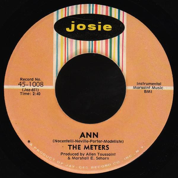 Album cover art for "Ann" by The Meters