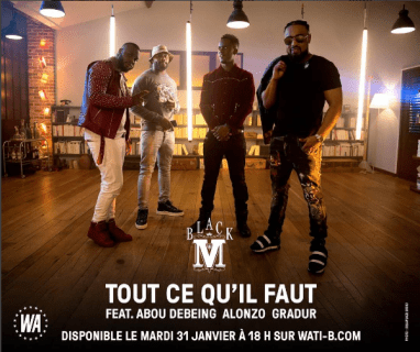Album cover art for "Tout ce qu’il faut" by Black M & Gradur & Alonzo & Abou Debeing