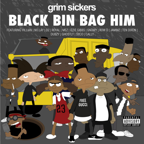 Black Bin Bag Him by Grim Sickers