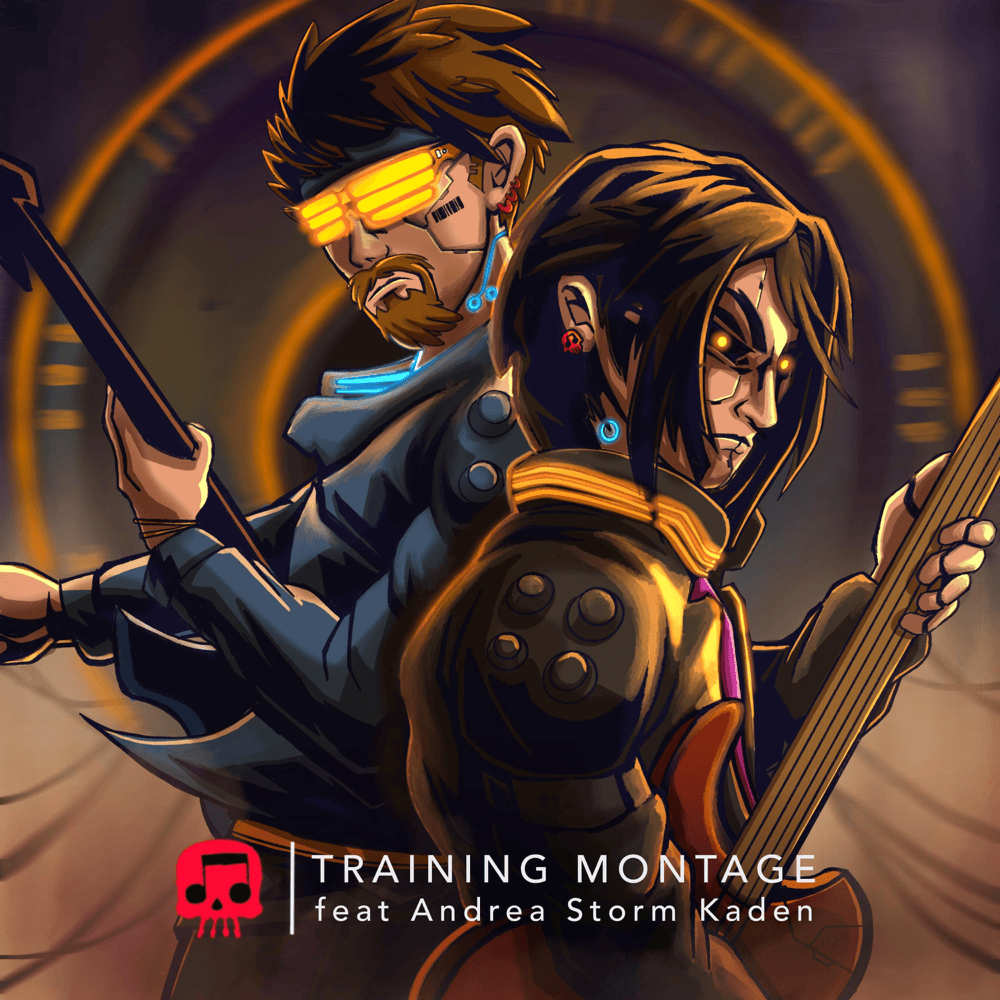 Album cover art for "Training Montage" by JT Music & Andrea Storm Kaden