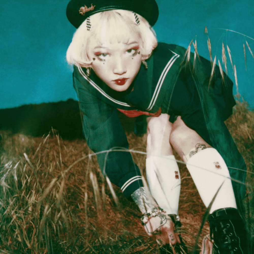 Album cover art for "An Angel Held Me Like a Child" by yeule