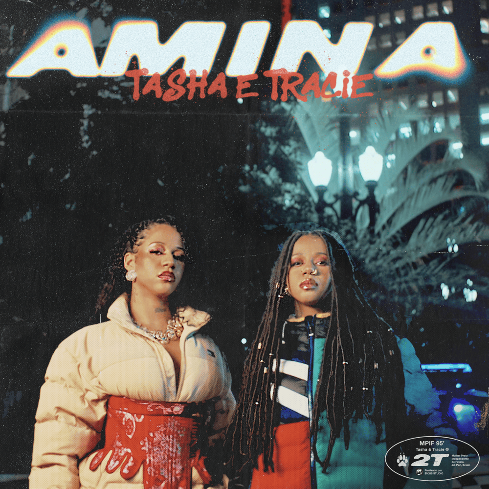 Album cover art for "Amina" by Tasha & Tracie