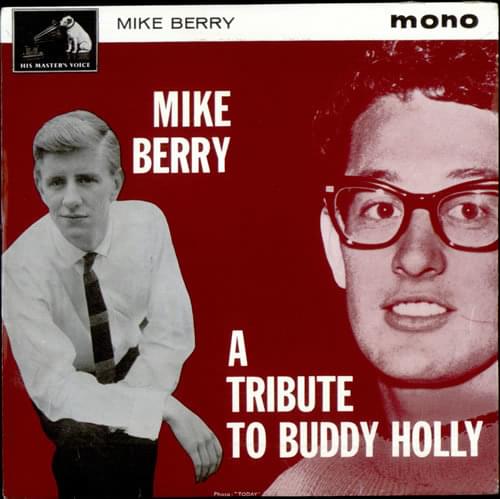 Album cover art for "Tribute to Buddy Holly" by Mike Berry & The Outlaws (UK)