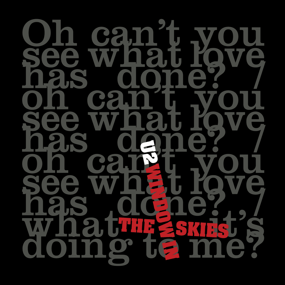 Album cover art for "Window in the Skies" by U2