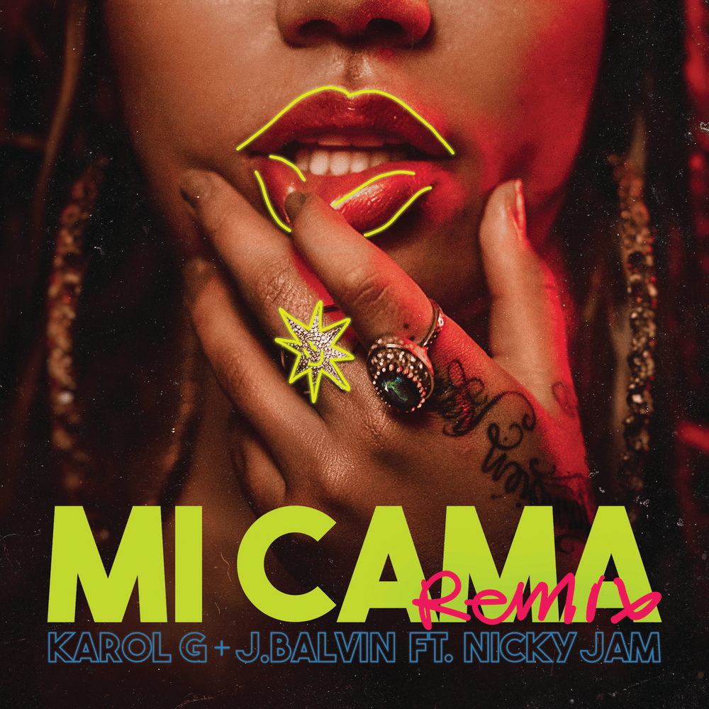 Album cover art for "Mi Cama (Remix)" by KAROL G & Nicky Jam