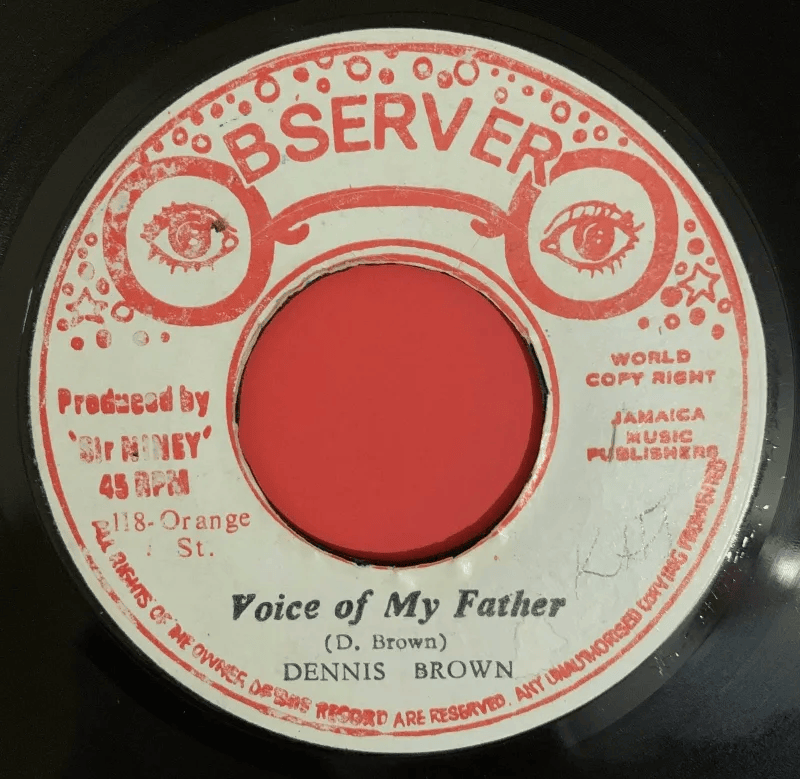 Album cover art for "Voice of My Father" by Dennis Brown
