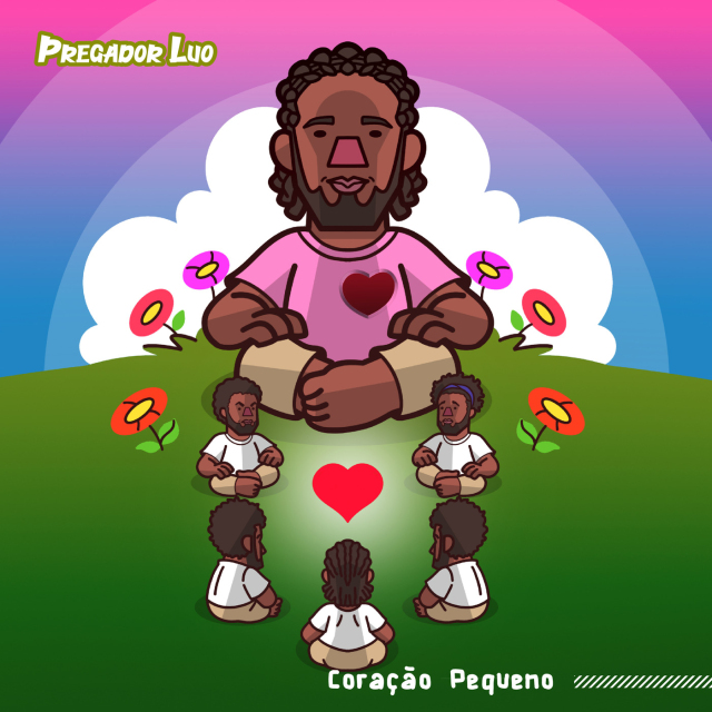 Album cover art for "Coração Pequeno" by Pregador Luo