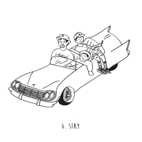 Album cover art for "Stay" by Rels B