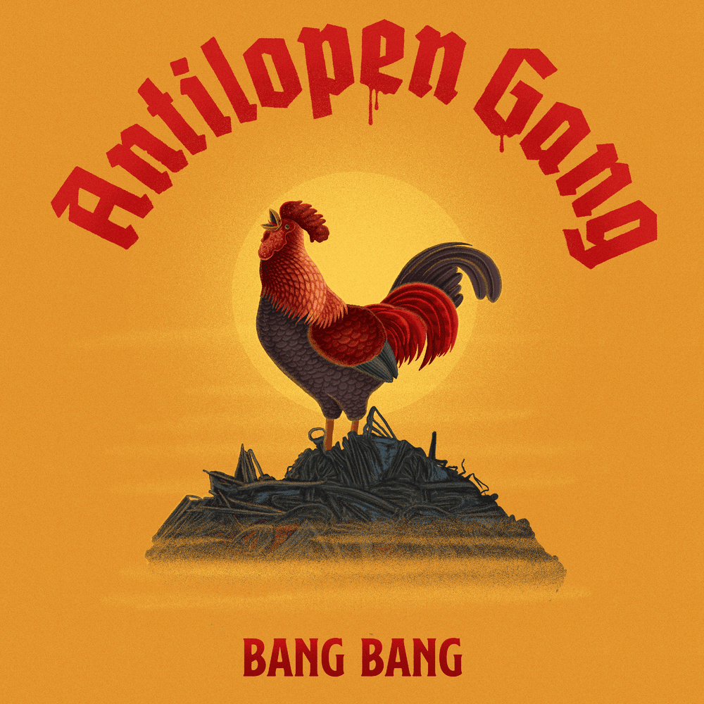 Album cover art for "Bang Bang" by Antilopen Gang