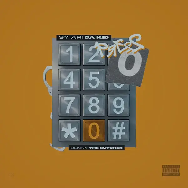 Album cover art for "Press 0" by Sy Ari da Kid & Benny the Butcher