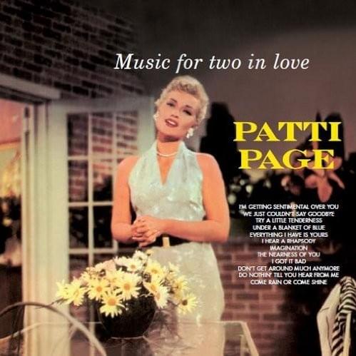 Album cover art for "Under A Blanket Of Blue" by Patti Page