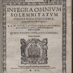 Dixit Dominus septimi toni by Giovanni Giacomo Gastoldi