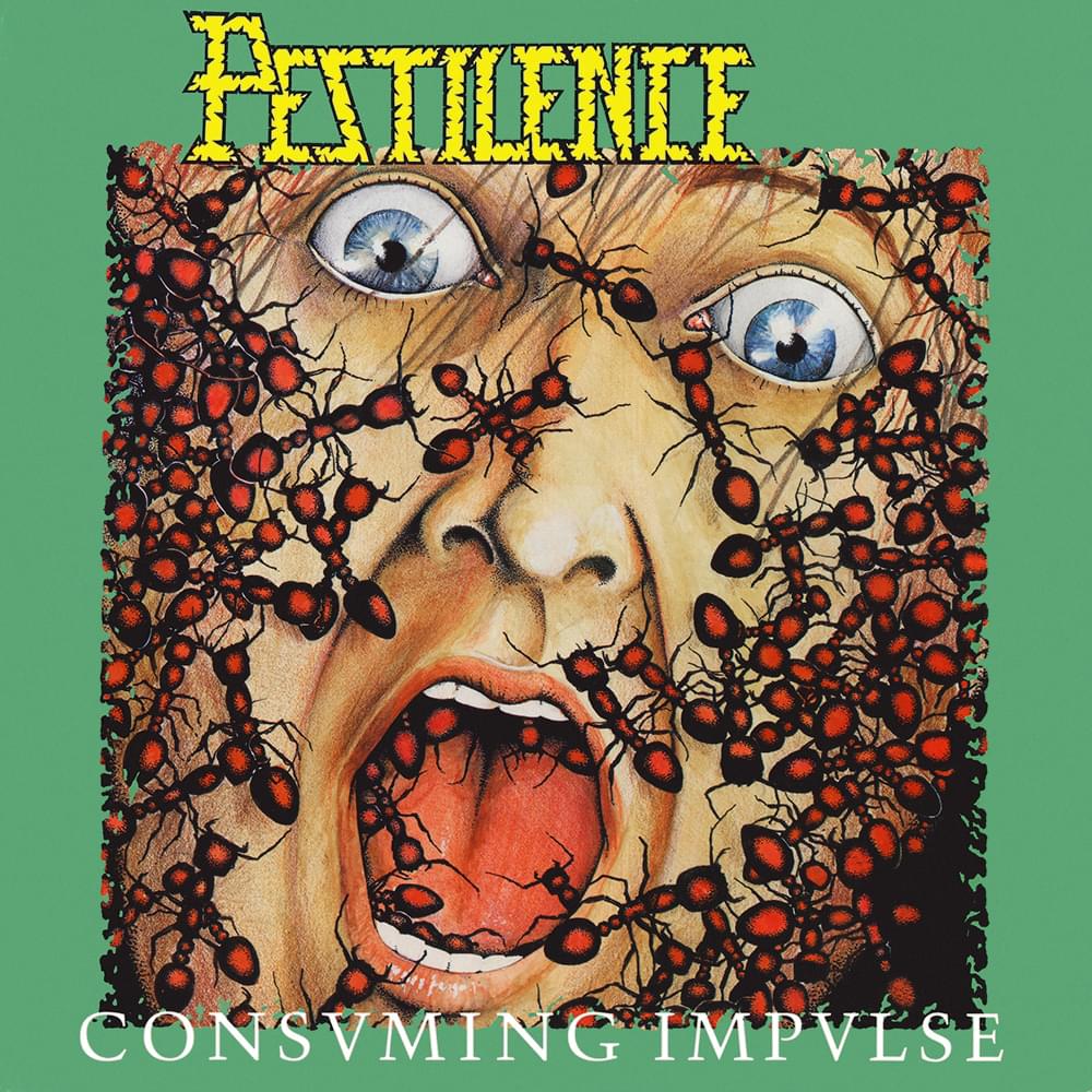Album cover art for "Out of the Body" by Pestilence
