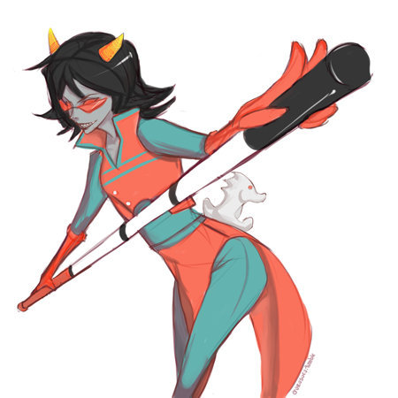 Album cover art for "Terezi Owns" by Toby Fox