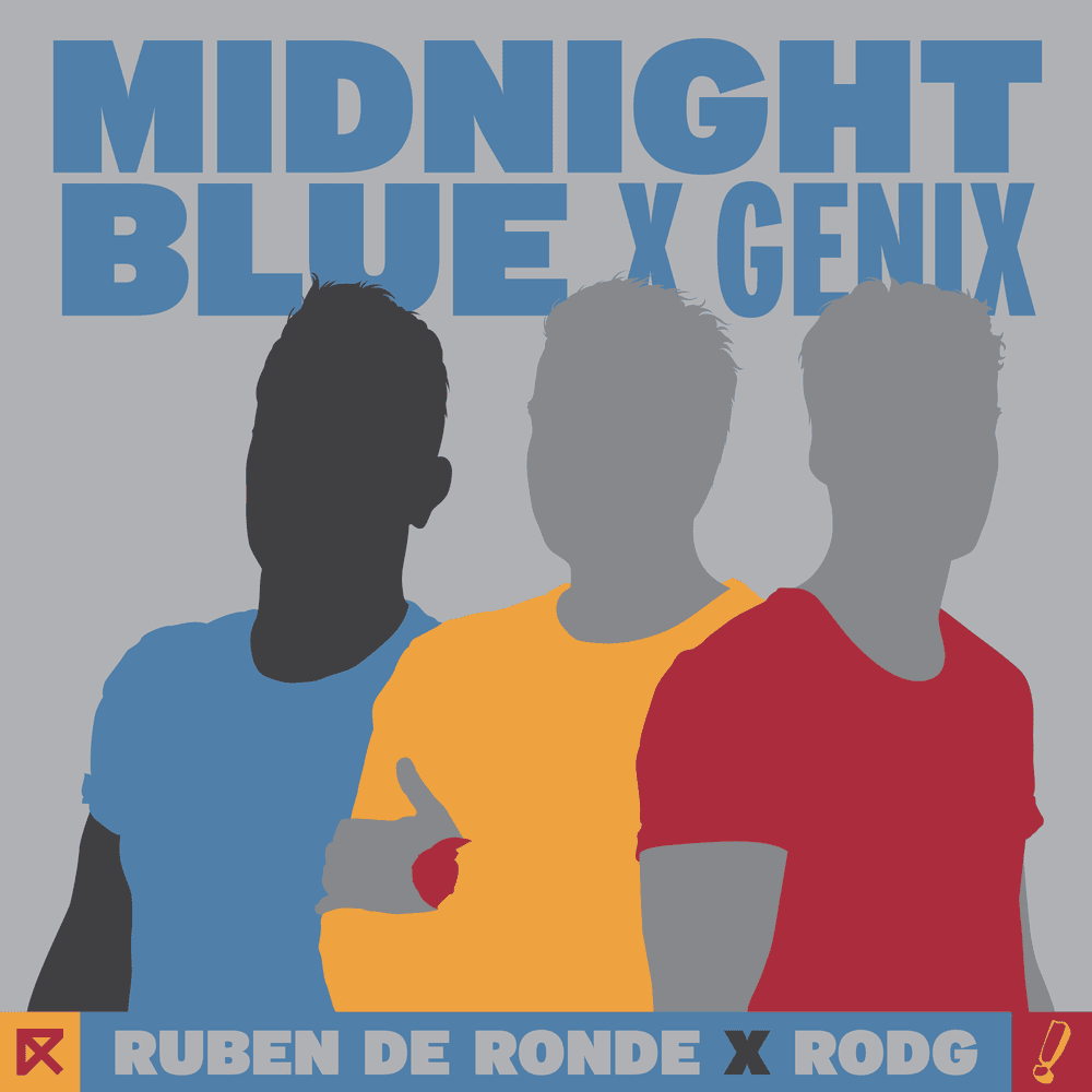 Album cover art for "Midnight Blue" by Ruben de Ronde & Genix