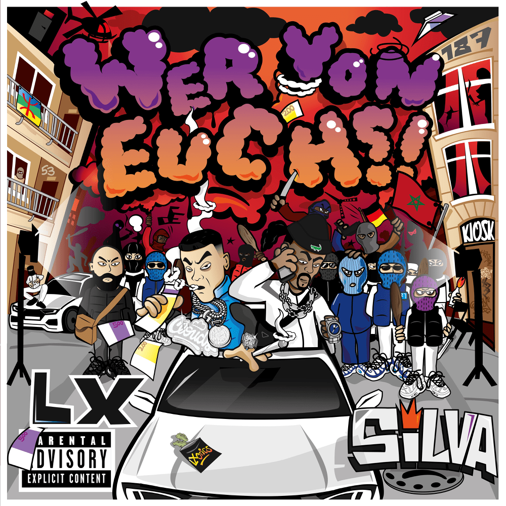 Album cover art for "Wer von Euch?!" by LX