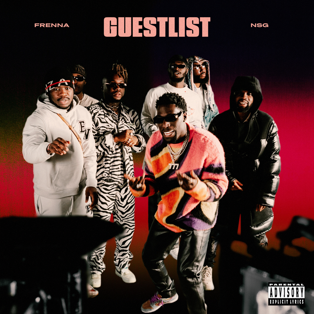 Album cover art for "Guestlist" by Frenna & NSG