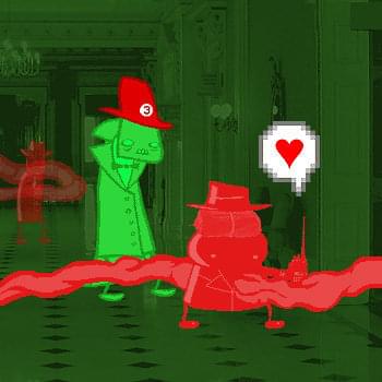 Album cover art for "Hearts Flush" by Mark J. Hadley