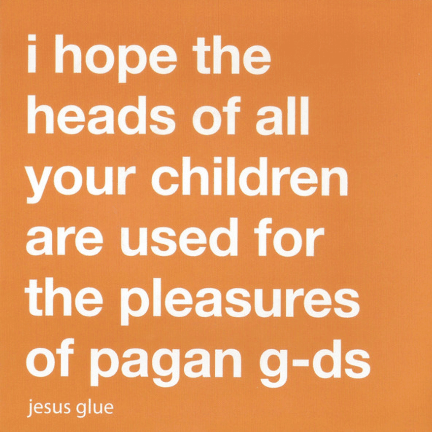 Album cover art for "Jesus Glue" by Glassjaw