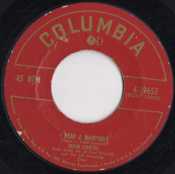Album cover art for "I Hear a Rhapsody" by Frank Sinatra