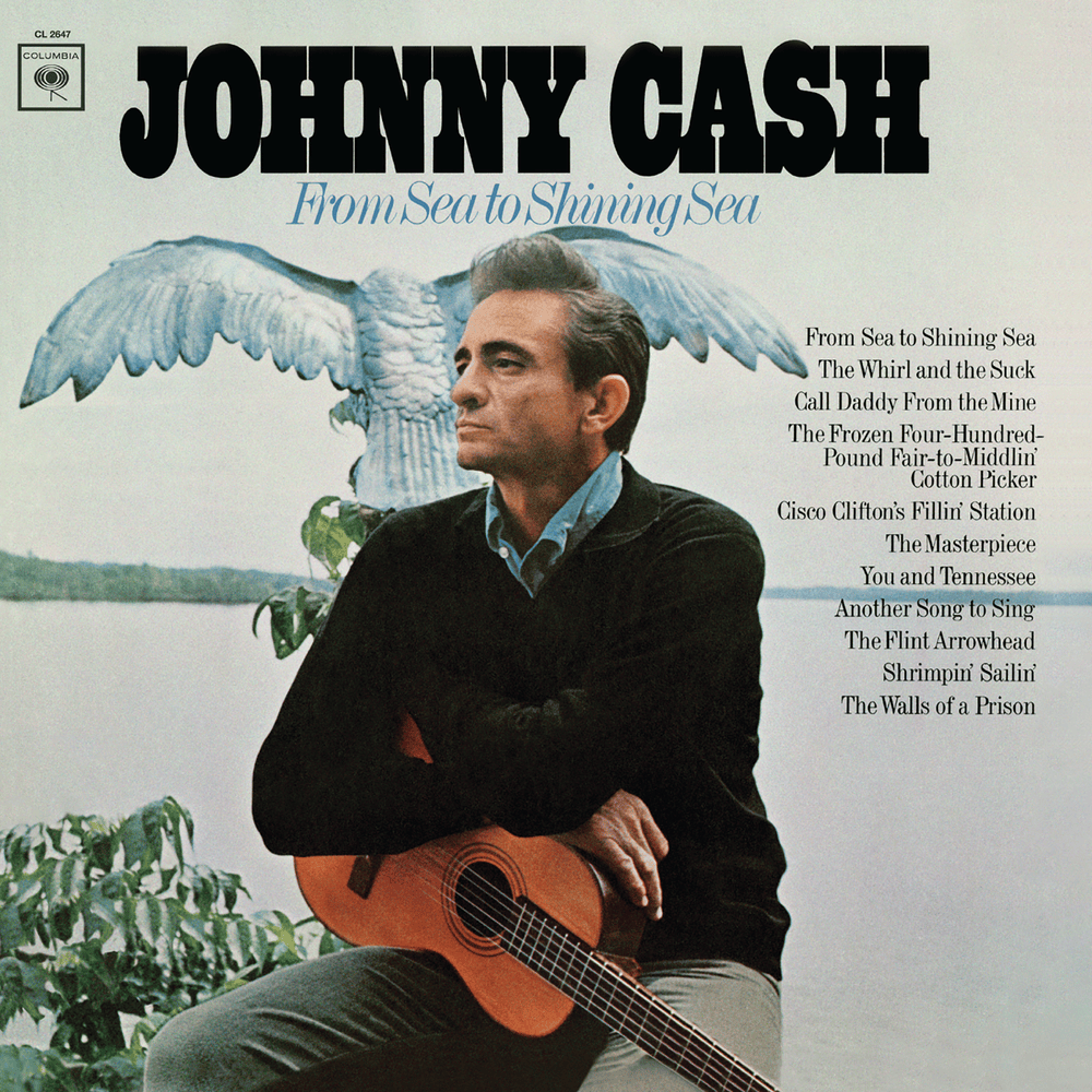 Album cover art for "Shrimpin’ Sailing" by Johnny Cash