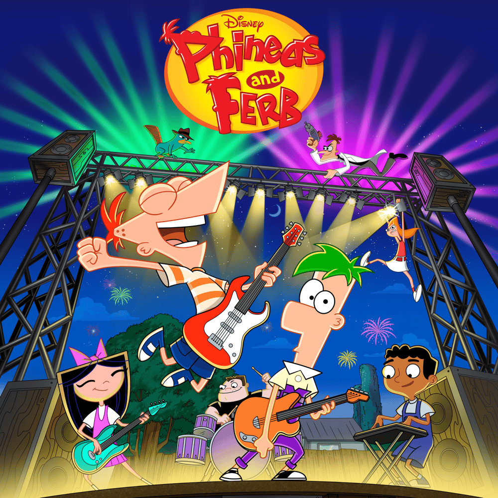 Album cover art for "Summer Is Starting Right Now" by Phineas and Ferb