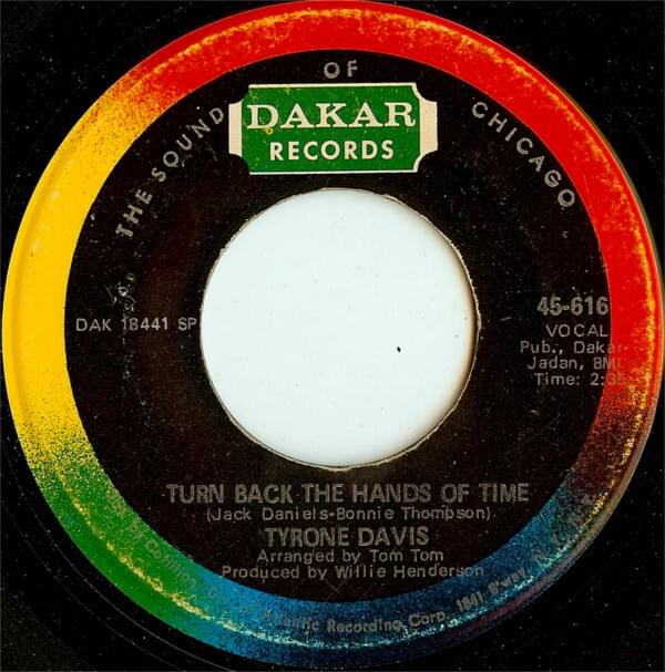 Album cover art for "Turn Back The Hands Of Time" by Tyrone Davis