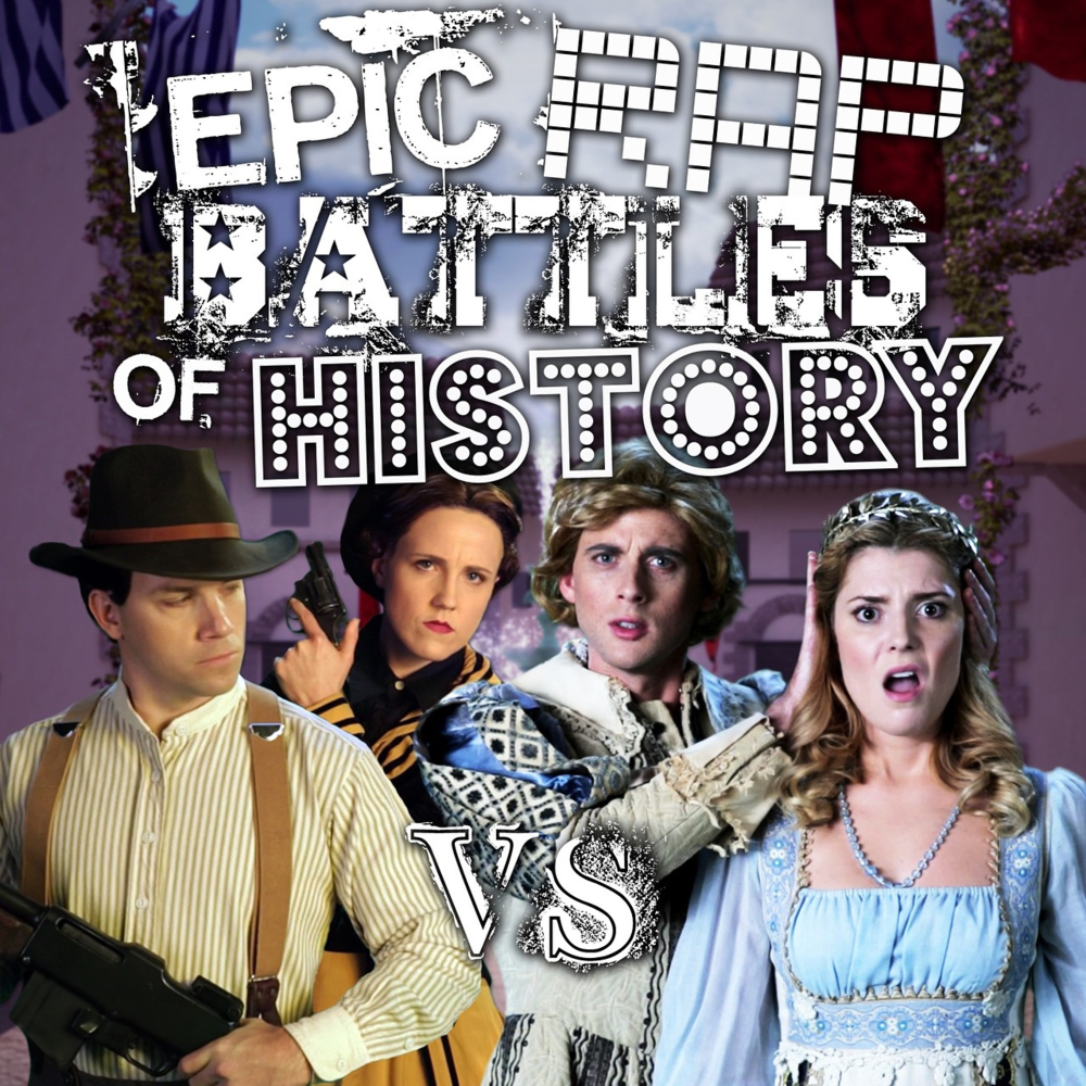 Album cover art for "Romeo and Juliet vs Bonnie and Clyde" by Epic Rap Battles of History & EpicLLOYD & Nice Peter & Grace Helbig & Hannah Hart