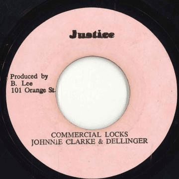 Album cover art for "Commercial Locks" by Johnny Clarke & Dillinger