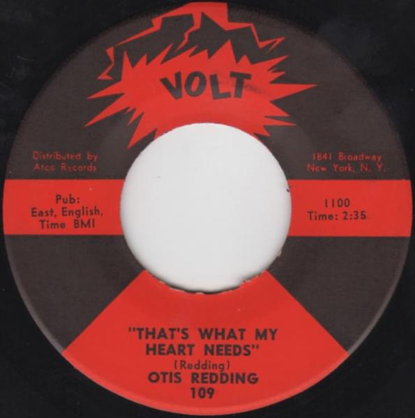 Album cover art for "That’s What My Heart Needs" by Otis Redding