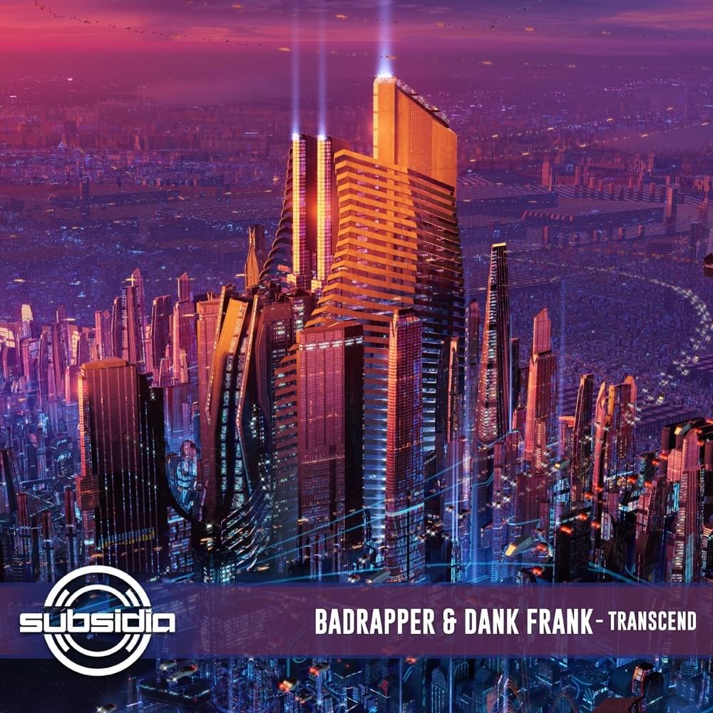 Album cover art for "Transcend" by Badrapper & Dank Frank