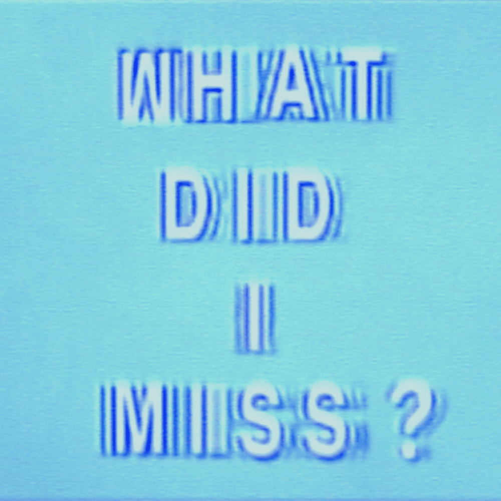 Album cover art for "What Did I Miss?" by Drake