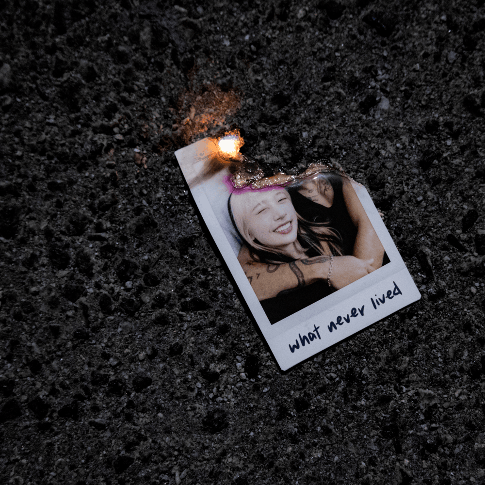 Album cover art for "hannah bahng - what never lived (Traduction française)" by Genius traductions françaises