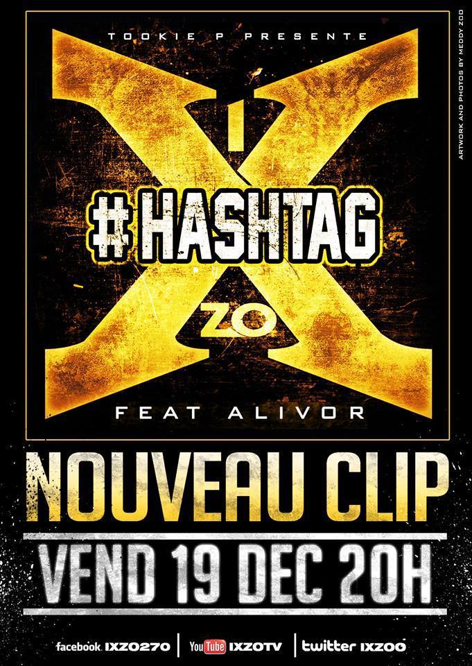 Album cover art for "Hashtag" by Ixzo & Alivor