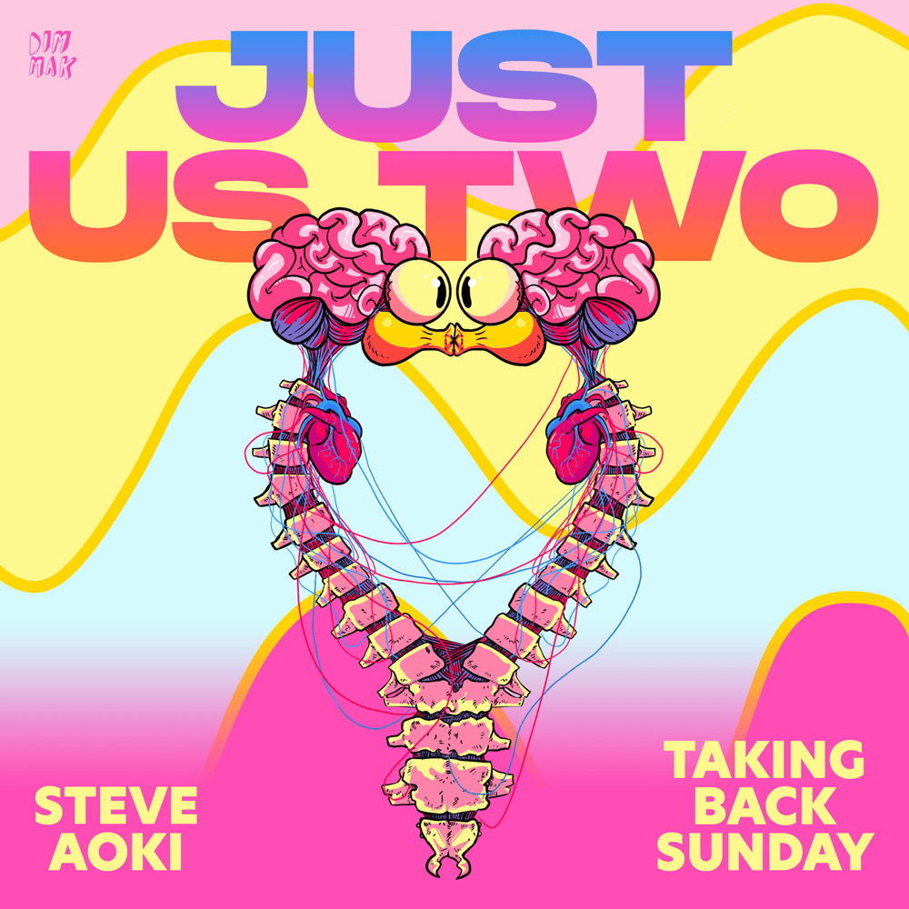 Album cover art for "Just Us Two" by Steve Aoki