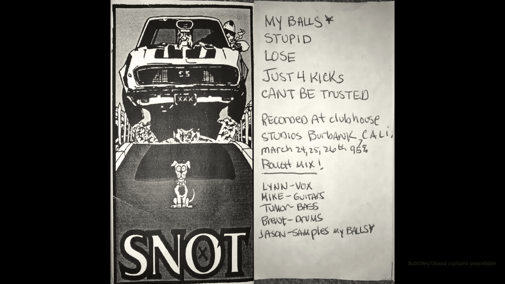 Album cover art for "Lose" by Snot (Hardcore Punk)​