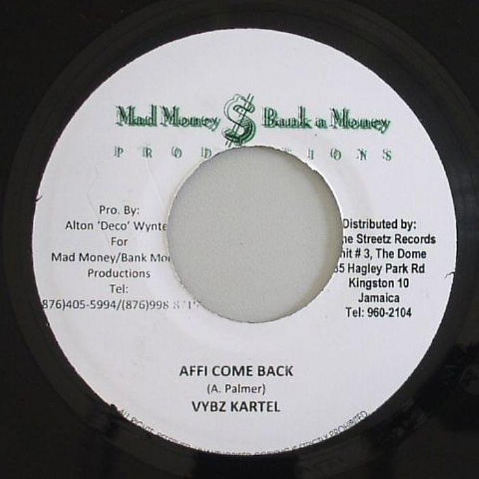 Album cover art for "Affi Come Back" by Vybz Kartel
