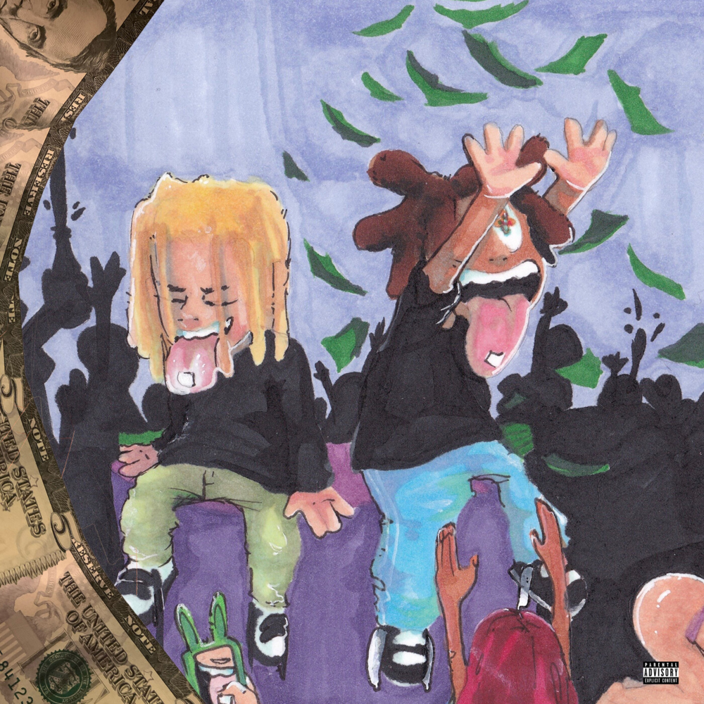 Album cover art for "work!" by skaiwater & Lil Keed
