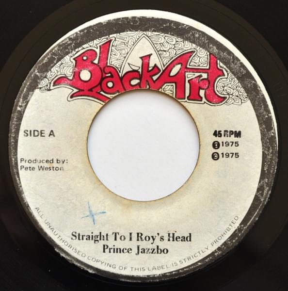 Album cover art for "Straight To I Roy Head" by Prince Jazzbo